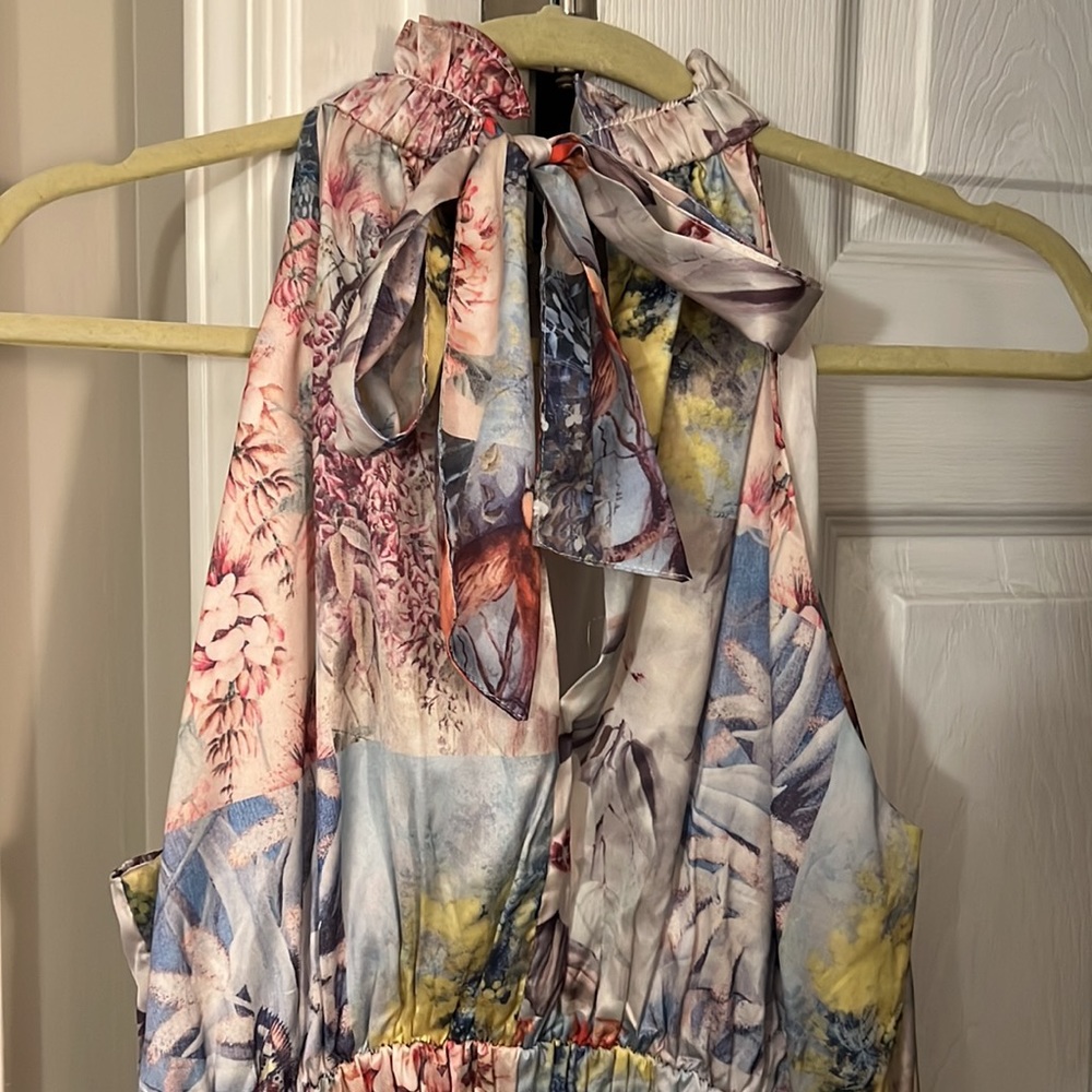Ina It's Destiny Lavender Floral Print Maxi Size M - Picture 2 of 3